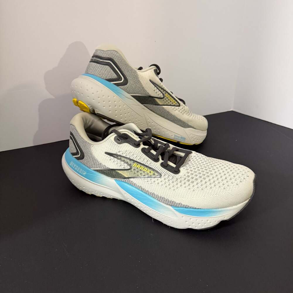 Brooks Glycerin 21 Men's Running Shoes Size 11.5 Medium D White Blue